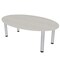 Skutchi Designs 33.5 in W, 69.5 in L, 29 in H, Engineered Wood Top, Ivory HAR-OVL-34X70-PT-26 - alternate 1